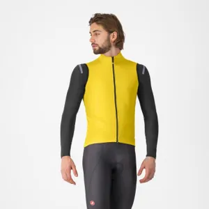 CASTELLI Cyklistická vesta - PERFETTO AIR - žltá CASTELLI Cyklistická vesta - PERFETTO AIR - žltá
