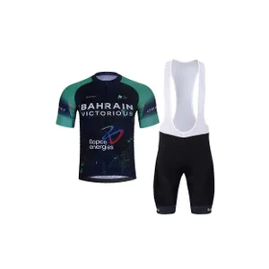 BONAVELO Cyklistický krátky dres a krátke nohavice - BAHRAIN VICTORIOUS 2026 - čierna/modrá/viacfarebná BONAVELO Cyklistický krátky dres a krátke nohavice - BAHRAIN VICTORIOUS 2026 - čierna/modrá/viacfarebná