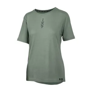 IXS Cyklistický dres s krátkym rukávom - FLOW MERINO SS - zelená IXS Cyklistický dres s krátkym rukávom - FLOW MERINO SS - zelená