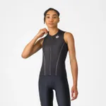 CASTELLI Cyklistický dres bez rukávov - ANIMA FLOW - čierna CASTELLI Cyklistický dres bez rukávov - ANIMA FLOW - čierna